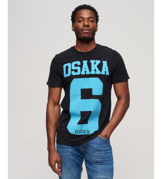 Superdry Czarna koszulka Osaka 6