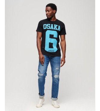 Superdry T-shirt Osaka 6 preta