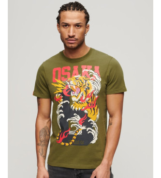 Superdry Osaka 6 T-shirt groen