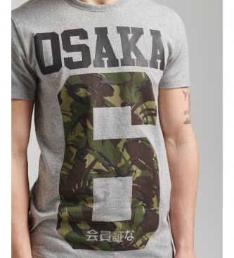 Superdry T-shirt Osaka cinzenta
