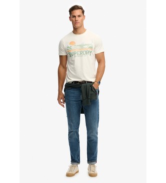 Superdry Na prostem Gorska majica bela