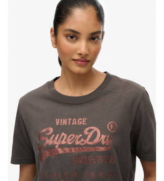 Superdry Camiseta Relaxed gris