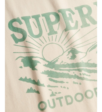 Superdry Retro majica za na prostem Rlxd beige