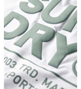 Superdry Utility Sport Loose T-shirt med logotyp vit