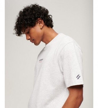 Superdry Sportswear Majica z logotipom Loose T-Shirt siva