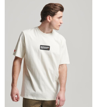 Superdry T-shirt solta com grfico Tech Off-white