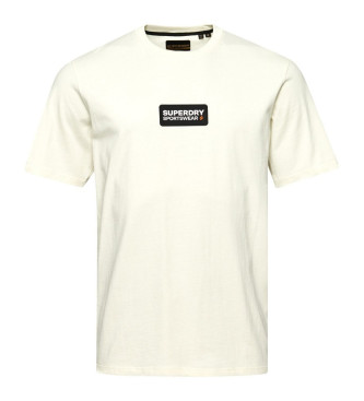 Superdry T-shirt solta com grfico Tech Off-white