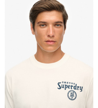 Superdry T-shirt Tokyo Narrative Loose white