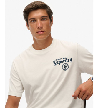 Superdry T-shirt Tokyo Narrative Loose white