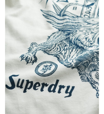 Superdry T-shirt Tokyo Narrative Loose white
