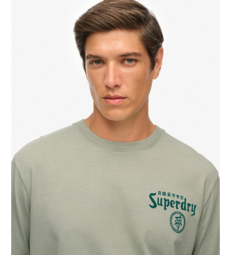 Superdry Tokyo Narrative Loose T-shirt grey greenish grey