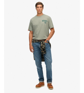 Superdry Tokyo Narrative Loose T-shirt grey greenish grey