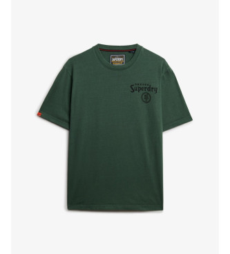 Superdry Camiseta Tokyo Narrative Loose verde