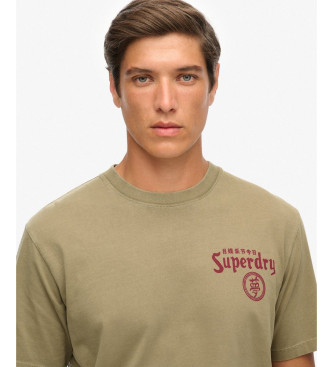 Superdry Tokyo Narrative Loose T-shirt dark green