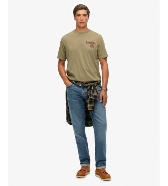 Superdry Tokyo Narrative Loose T-shirt dark green