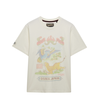 Superdry T-shirt Tokyo Relaxed bege