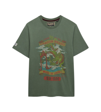 Superdry T-shirt Tokyo Relaxed verde 