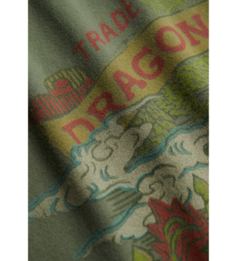 Superdry T-shirt Tokyo Relaxed verde 