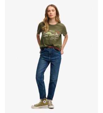 Superdry T-shirt Tokyo Vintage green