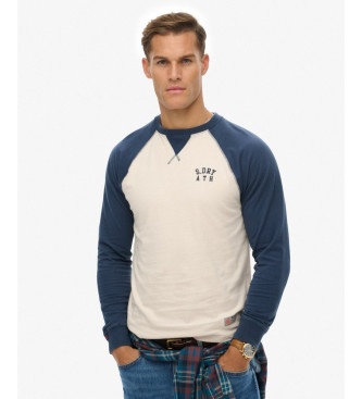 Superdry Vintage Athletic Baseball Top blue