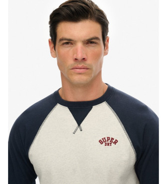 Superdry Vintage Athletic Baseball Top navy
