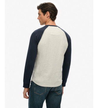 Superdry Vintage Athletic Baseball Top navy