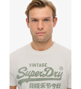 Superdry Camiseta Vintage Logo Classic blanco 