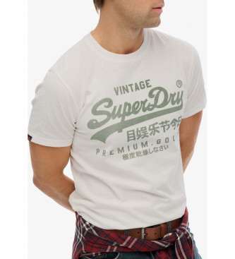 Superdry Camiseta Vintage Logo Classic blanco 