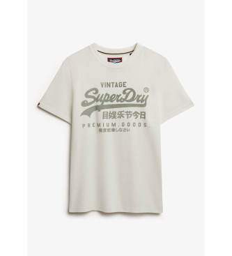 Superdry Camiseta Vintage Logo Classic blanco 