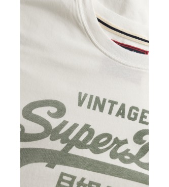 Superdry Camiseta Vintage Logo Classic blanco 