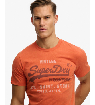Superdry Heritage Relaxed oranje T-shirt