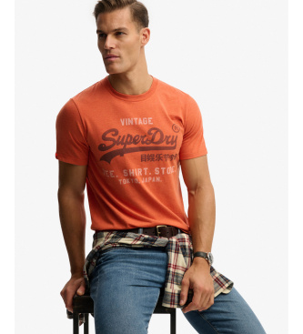 Superdry Heritage Relaxed oranje T-shirt