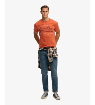 Superdry Heritage Relaxed oranje T-shirt