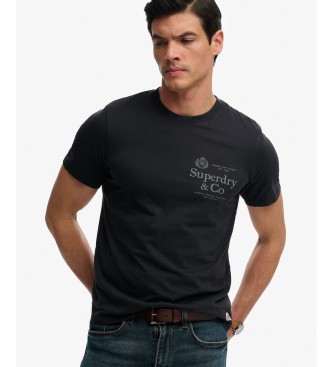Superdry T-shirt 1954 Company Coupe Décontractée marine