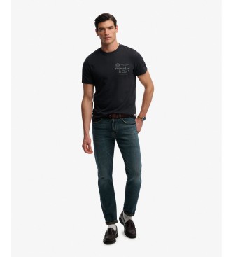Superdry T-shirt 1954 Company Coupe Décontractée marine