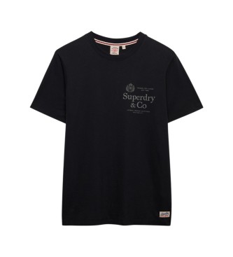 Superdry T-shirt 1954 Company Coupe Décontractée marine