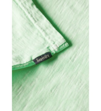 Superdry Striped T-shirt with green Cali logo