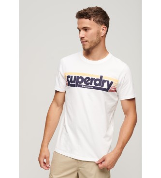 Superdry T-shirt Terrein wit