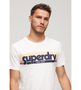 Superdry T-shirt Terrain vit