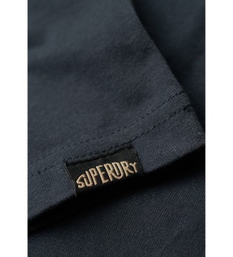 Superdry Gestreept T-shirt met marineblauw Terrain-logo