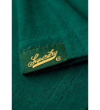 Superdry Varsity fleece T-shirt green