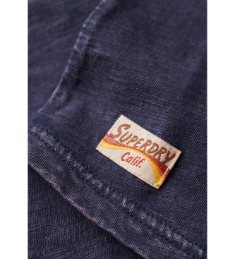 Superdry Cali Sticker navy fitted T-shirt