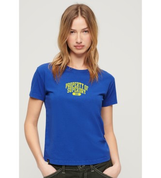 Superdry Super atletiek T-shirt blauw