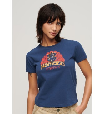 Superdry Komodo Ganesh navy ttsiddende t-shirt