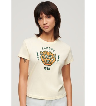 Superdry Komodo Tiger T-shirt off white