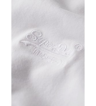 Superdry T-shirt vintage z białym haftowanym logo