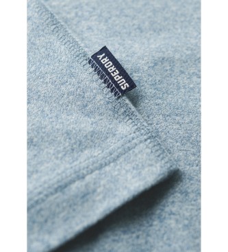 Superdry T-shirt con logo ricamato vintage blu