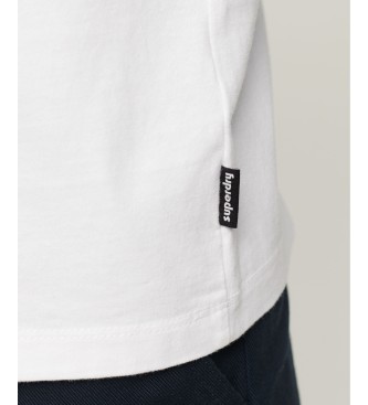 Superdry Camiseta algodn mangas ragln, Vintage Cooper Class blanco