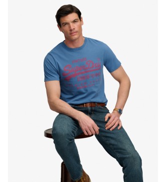 Superdry T-shirt Classic bleu
