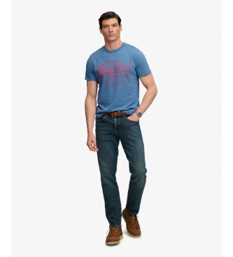 Superdry T-shirt Classic bleu